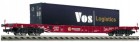 524401 Fleischmann Container transport car &quot;RAILION&quot; type Sgss-y with 40 container &quot;VOS LOGISTICS&quot;